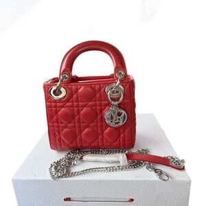 Red Quilted Handbag